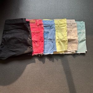 6pairs of jean shorts